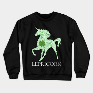 Irish St. Patrick's Day Lepricorn Shamrock Crewneck Sweatshirt